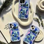 قاب ملودی کیس طرح استیچ و آنجل عاشقانه 3D