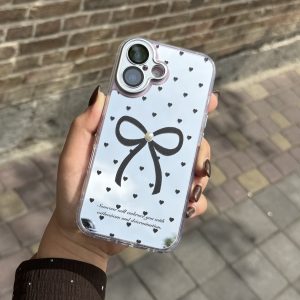 قاب ribbon heart ایینه ای